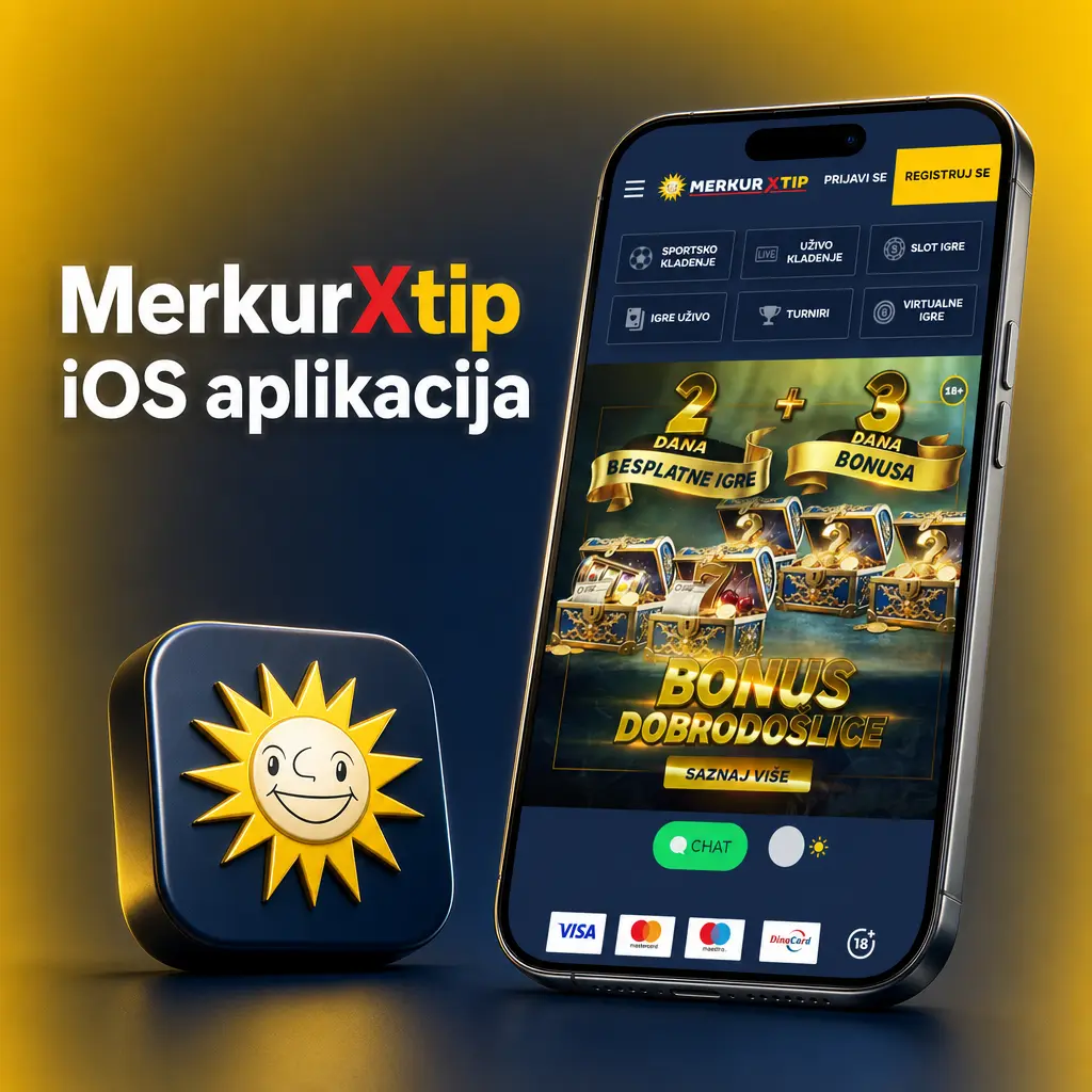 MerkurXtip iOS aplikacija za iPhone i iPad – sportsko klađenje, casino i live kazino igre na jednom mestu