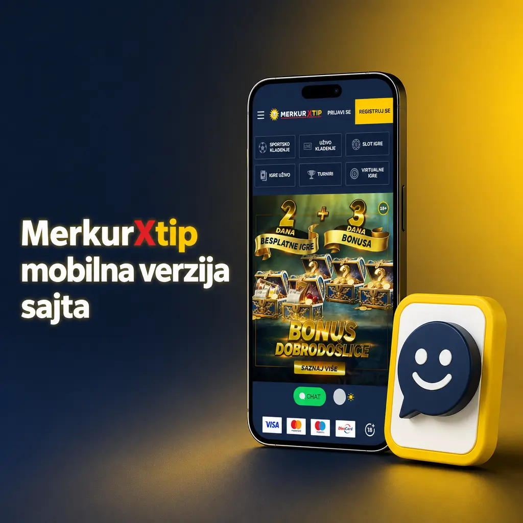 MerkurXtip mobilna verzija sajta za klađenje i casino igre, dostupna direktno iz pregledača na telefonu i tabletu
