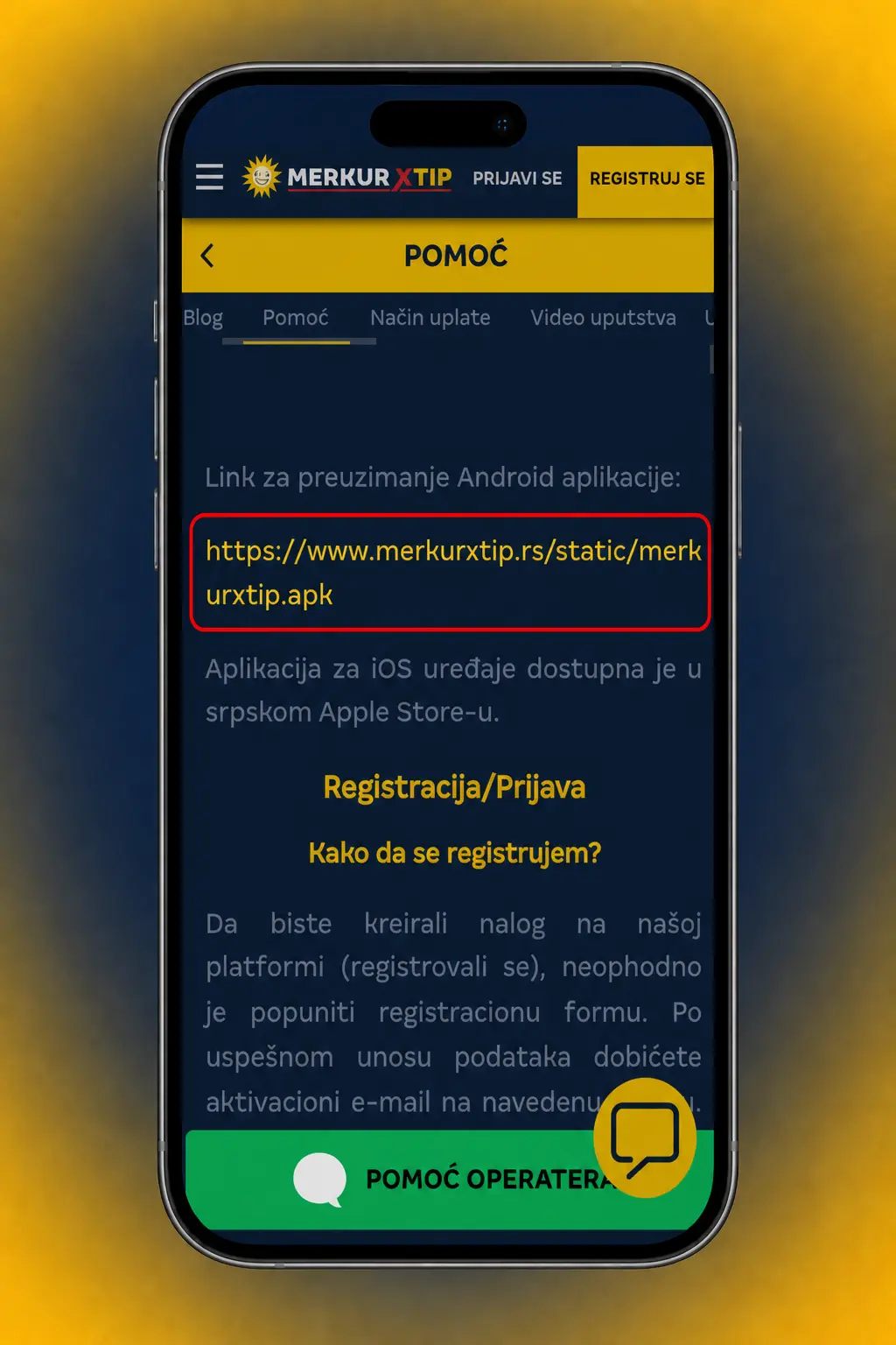 Preuzimanje MerkurXtip APK fajla za Android u četiri jednostavna koraka do instalacije aplikacije